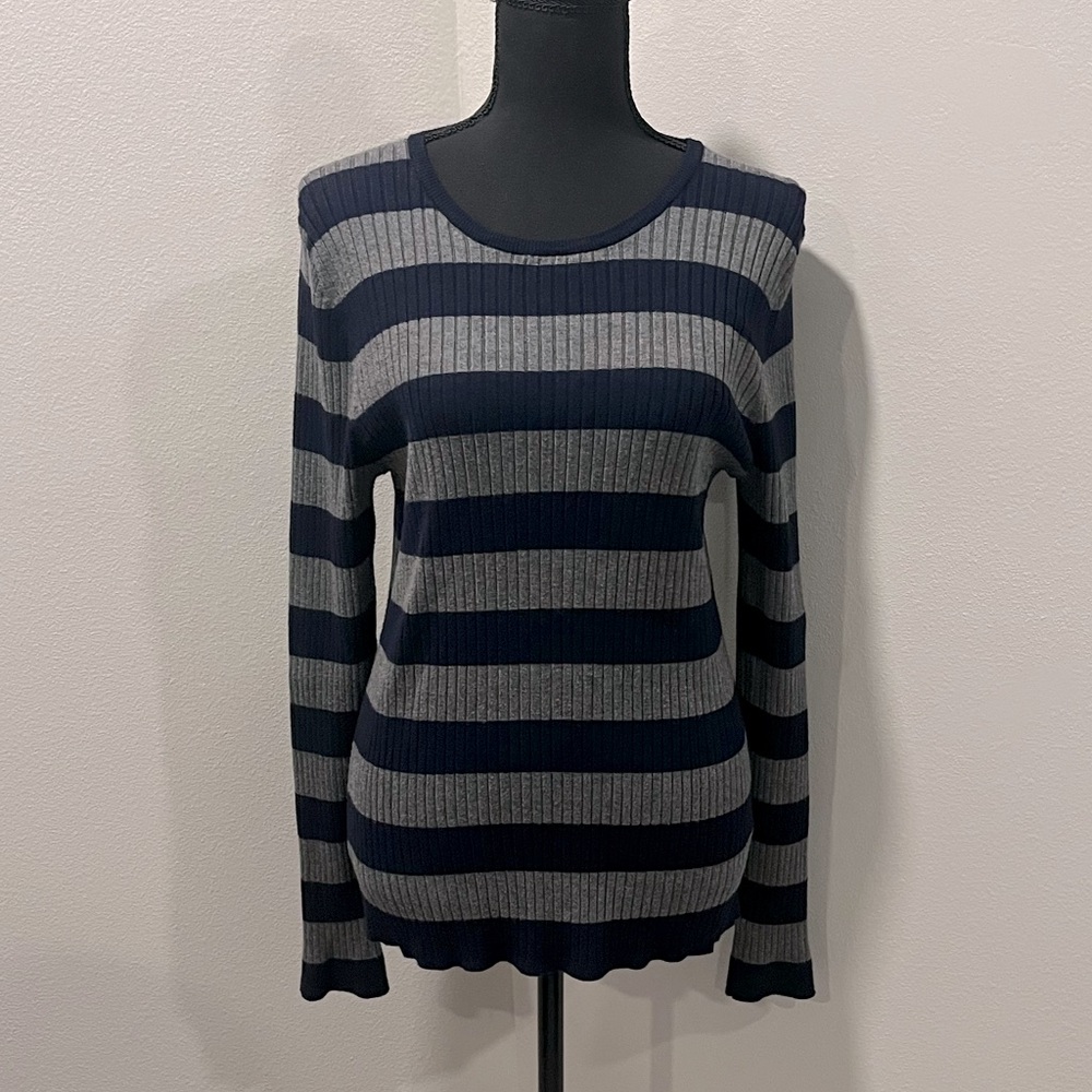 Women’s Lightweight Striped Sweater - XL